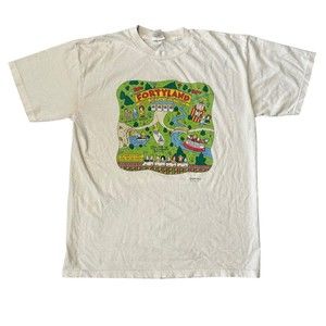 VTG Fortyland "Getting Old" Funny Comedy - T-Shirt XL -ShoeBox - Made In USA